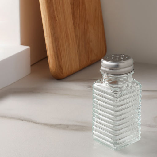 Солонка 8,8*3,4см, стекло, сталь, арт. 828-265