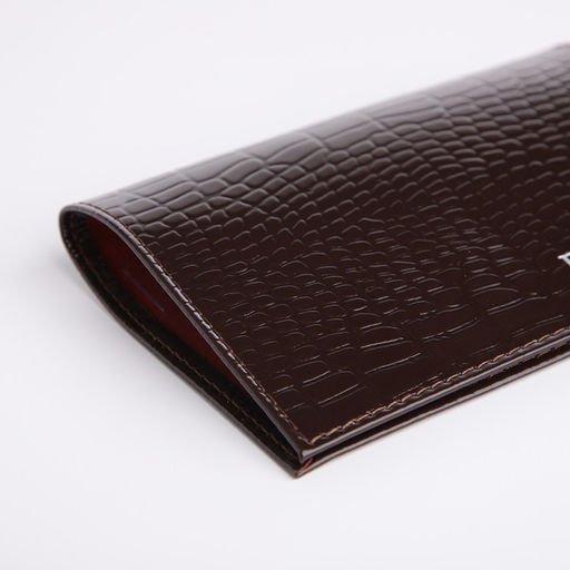 Обложка для паспорта, тёмно-коричневая