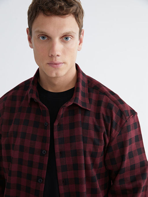 Regular Fit Uzun Kollu Ekose Erkek G?mlek