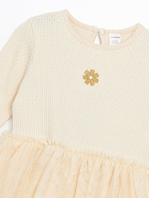 Katkat T?ll? K?z ?ocuk Elbise