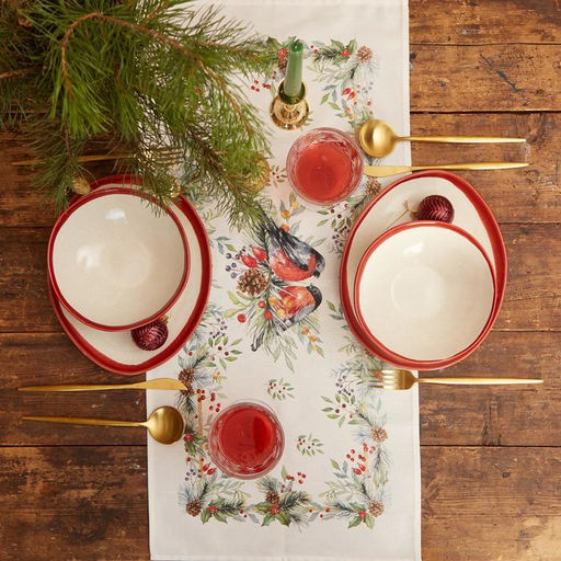 Дорожка новогодняя на стол Этель Сhristmas bells 30?70  5 см, 100% хл, саржа 190 г/м?