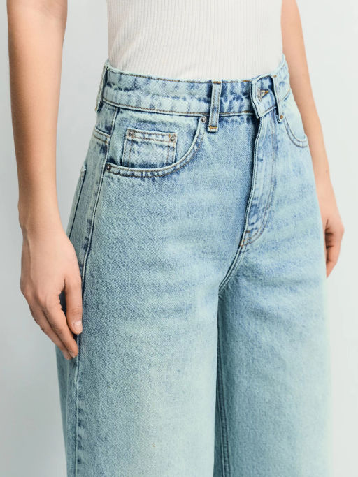 Джинсы ultra wide leg с высокой посадкой / Zarina  фото 5