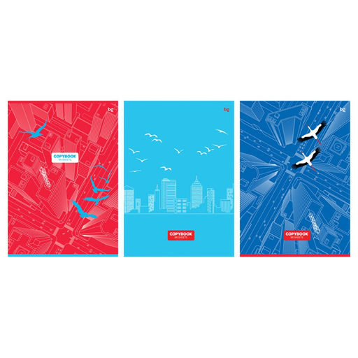 Тетрадь 96л. А4 "С высоты полета" клетка (Т4ск96_вл 12051, "BG") выб. лак