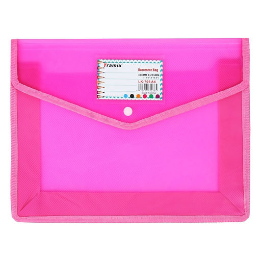 Папка-конверт на кнопке А4, 500 мкр, с расширением, горизонтальная, карман для визиток, МИКС - Simaland фото 8