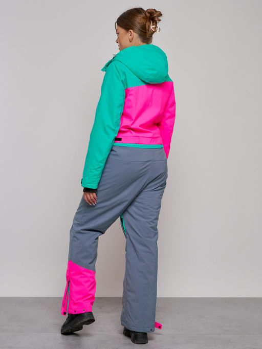 Горнолыжный комбинезон женский зимний зеленого цвета 2327Z - Chunmai фото 5