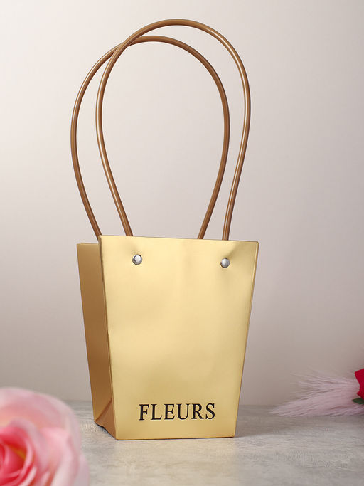 Пакет для цветов 13х9,5х15,5 см / CN-781 /уп 10/500/золото /2 СОРТ/ - ГалеонТрейд фото 4