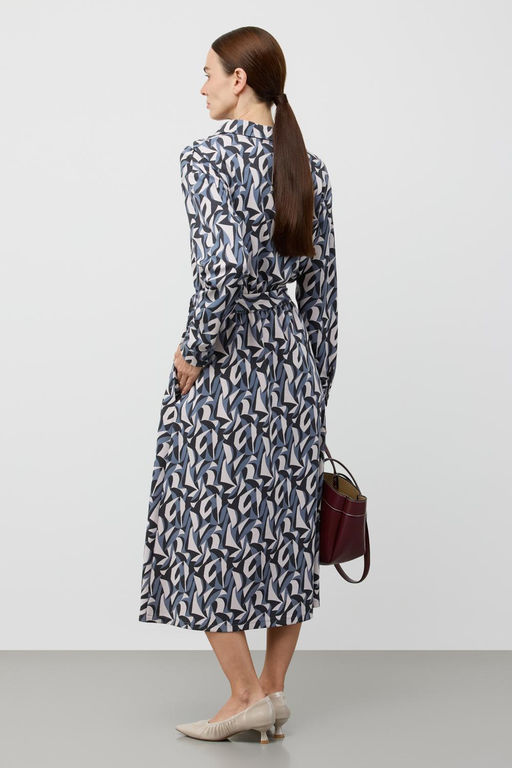 ЕВТ 5096/серебристое облако,осколки керамики платье жен