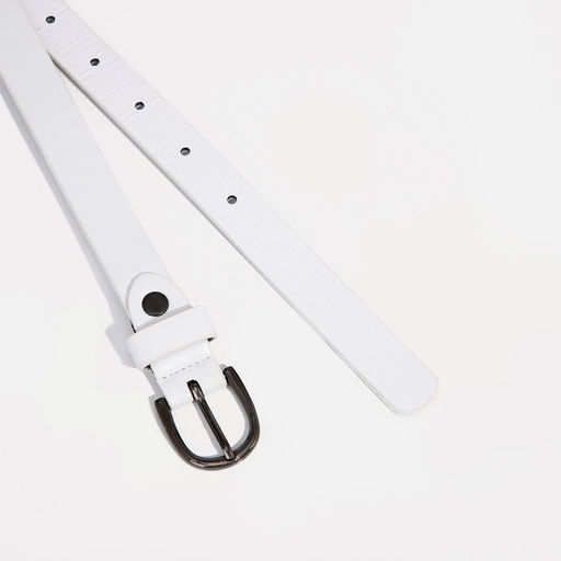 Ремень женский, ширина 1.8 см, винт, пряжка металл, цвет белый - Simaland фото 2