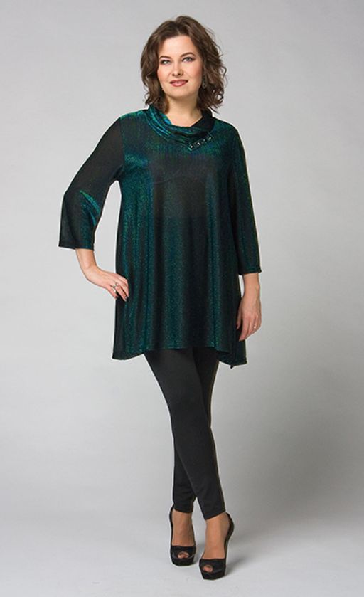 Туника из струящегося шелковистого трикотажа. - Ckc collections фото 2