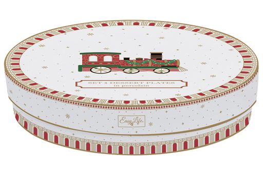 Набор десертных тарелок Полярный экспресс, 19 см, 4 шт - Easy life фото 6