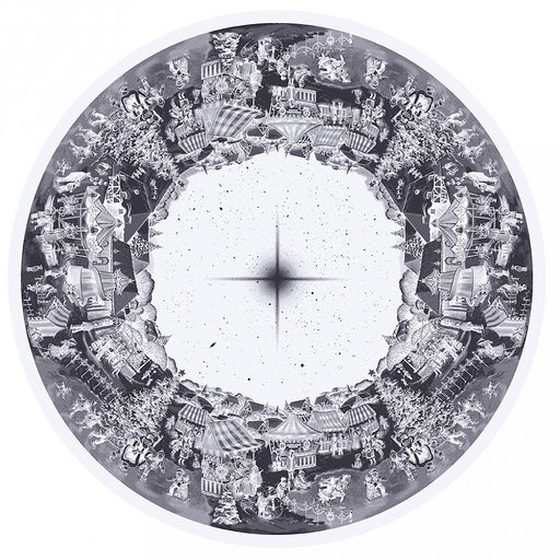 Скатерть д180см Рождественская ярмарка, длина стола д120см, на 6 персон, жаккард/пестроткань: лен 51% хлопок 49%, плотность 220г/м2, упаковка подарочная коробка 36х26х4см, Домашняя мода (Россия)  фото 2