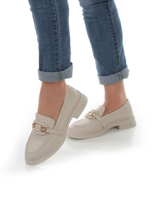 01-PDS133-3 BEIGE Ботинки демисезонные женские (натуральная кожа) - Фабричный китай фото 13