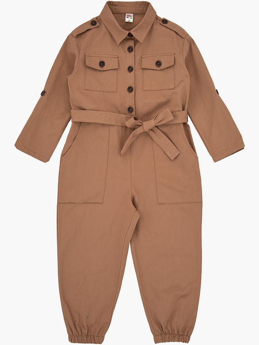 Комбинезон для девочки UD 7474 св.коричневый - Mini maxi фото 6