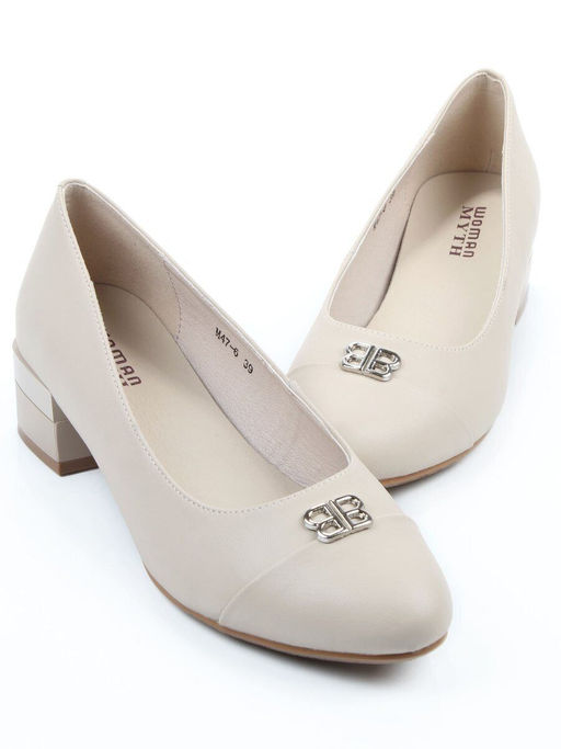 06-M47-6 BEIGE Туфли женские (натуральная кожа)