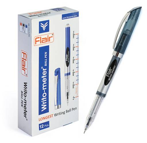 Ручка шар. FLAIR "Writo-meter" черная (F-743) 0.5 мм, длина линии до 10 км