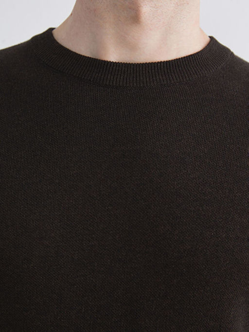 Bisiklet Yaka Erkek Triko Kazak