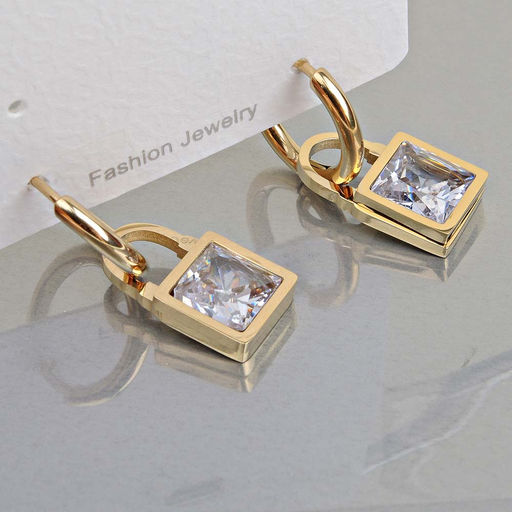 Серьги с замком кольцо арт. 13 3667 (id 276595) - Rada фото 2