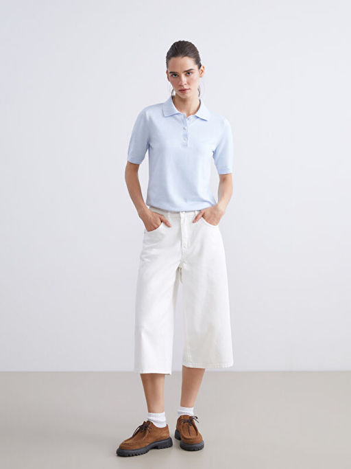 Polo Yaka Kad?n Triko Kazak