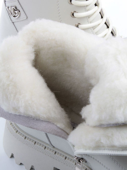 04-PAX85-2Z MILK Ботинки зимние женские (натуральная кожа, 100% шерсть)