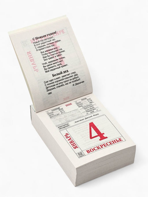 Календарь 2026 отрывной «Домашний» 7.7×11.4 см