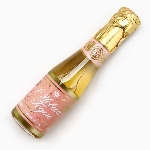 Новогодний подарочный набор косметики Волшебного года: гель для душа шампанское 250 мл и крем для тела 200 мл, Чистое счастье