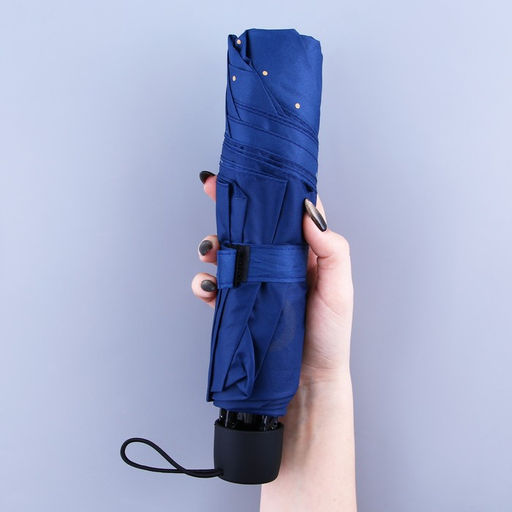 Зонт механический Космос, 8 спиц, d=95, цвет тёмно-синий - Simaland фото 5