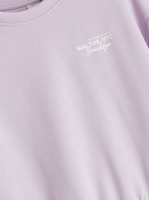 Bisiklet Yaka K?z ?ocuk Soft Touch Sweatshirt ve E?ofman Alt?