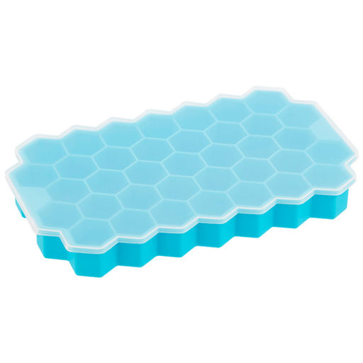 Форма для льда 37 ячеек Mallony Perfetto cоты с крышкой арт.107661