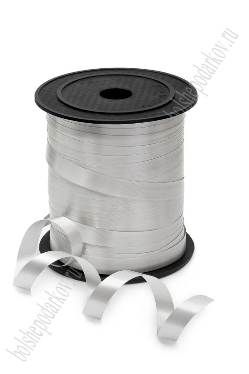 Лента бумажная 1 см*100 ярд (SF-1514) серебро