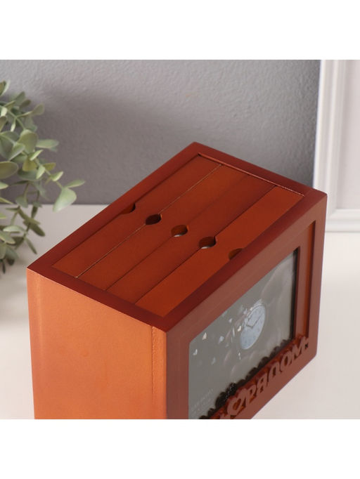 Фотоархив на 96 фото 10?15 см с фоторамкой 10?15 см Будь рядом, красное дерево, 20?15?12 см