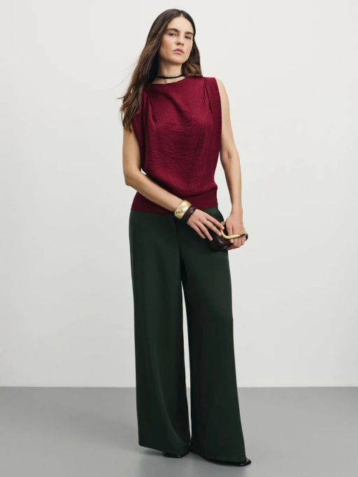 Блуза ассиметричного кроя с содержанием вискозы / Zarina  фото 2