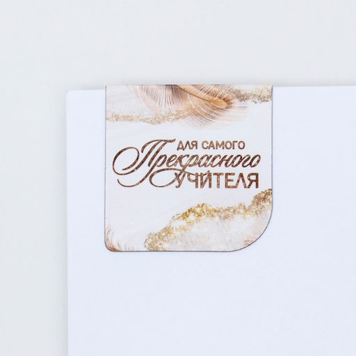 Подарочный набор, блокнот А6, 60 л., магнитные закладки, ручка «Учитель»