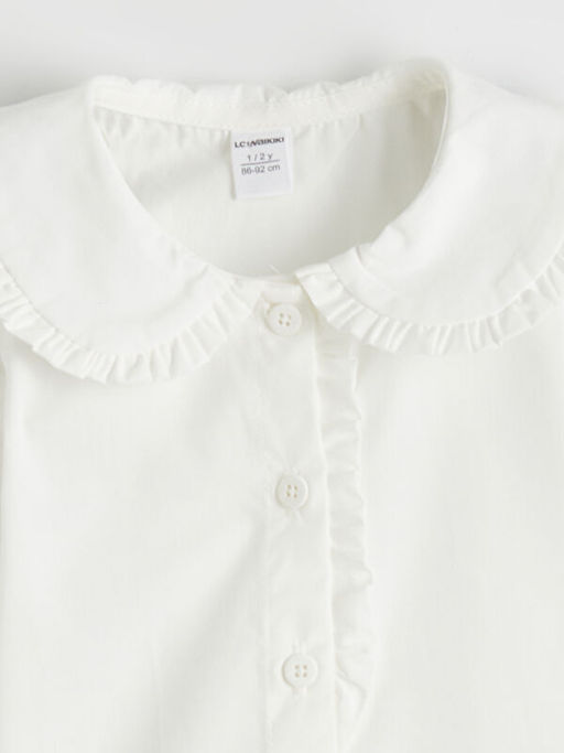 F?rf?rl? Bebe Yaka Poplin K?z ?ocuk G?mlek