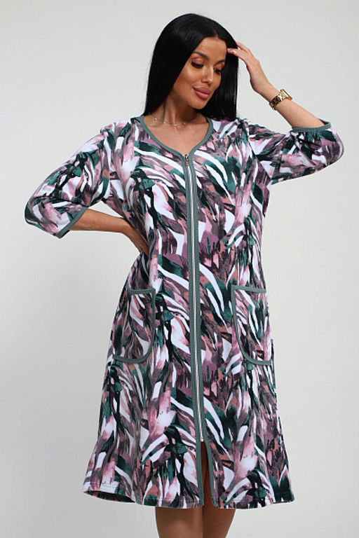 Халат велюровый на молнии (941-6) - Плиона фото 199