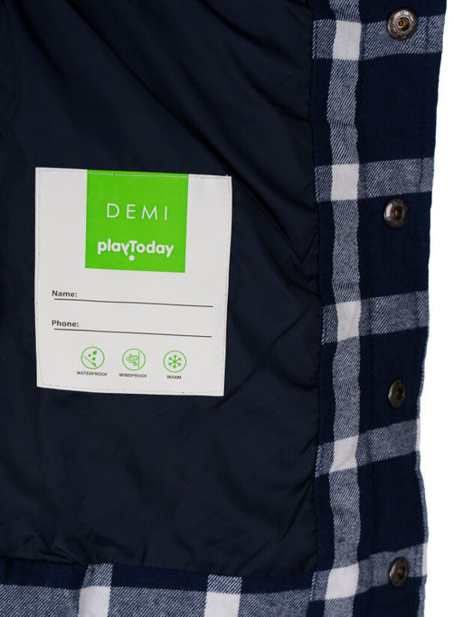 Куртка-рубашка PlayToday для мальчика хлопок  фото 7