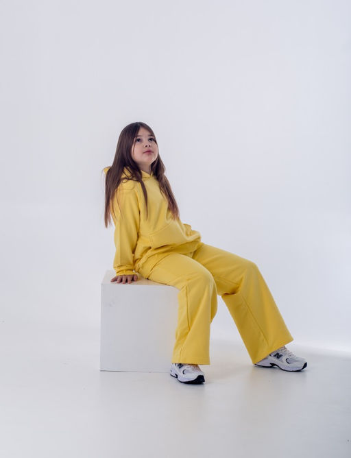 068 Детский костюм с палаццо, банан