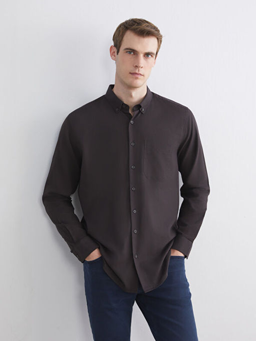 Regular Fit Uzun Kollu Erkek G?mlek