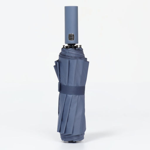 Зонт автоматический «Однотон», 3 сложения, 10 спиц, R=51/58 см, d=102 см, синий