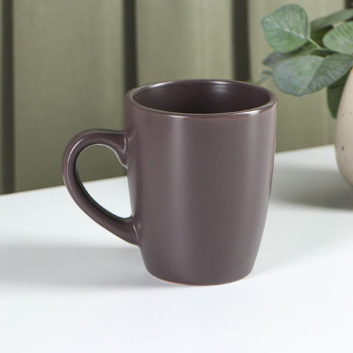 Кружка керамическая Доляна Пастель, 360 мл, цвет коричневый  фото 2