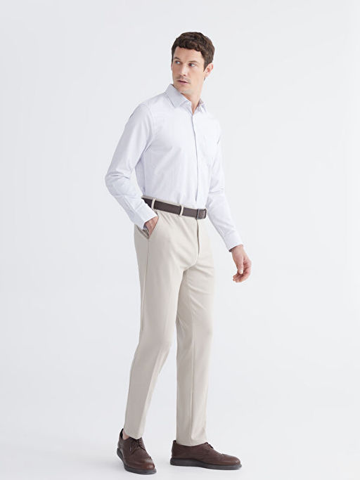 Regular Fit Ekose Gabardin Erkek G?mlek