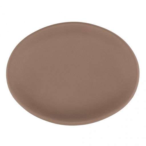 Набор для ванной "Эстетик" 3 предмета: дозатор для мыла 410мл; мыльница 11х8,6х2,2см; стакан для зубных щеток 410мл; фурнитура пластик, керамика, матовая глазурь, мокко, в коробке (Китай)