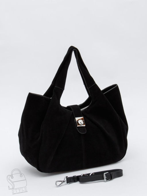 Сумка женская кожаная 2500YF black Polina&Eiterou в Новосибирске