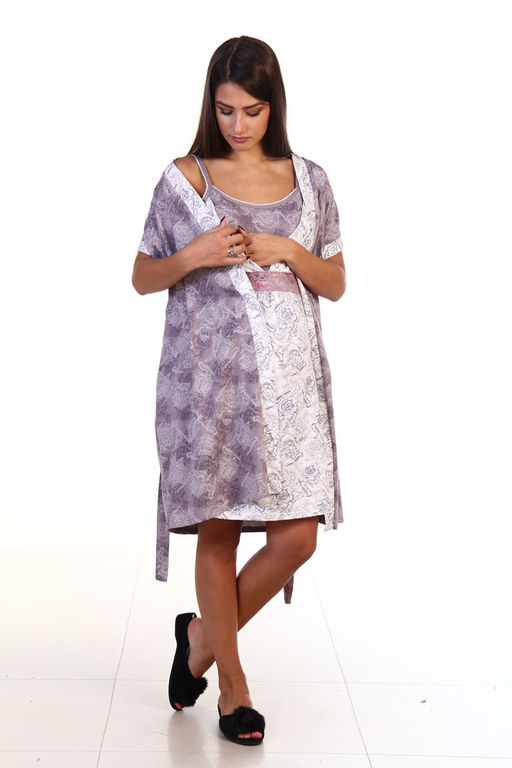 Комплект женский 13-01а Для кормящих мам (сухая роза)