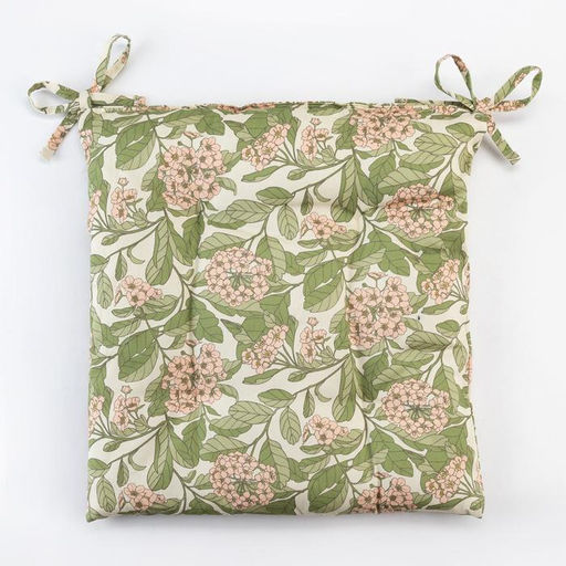 Сидушка на стул Этель Spring garden 42х42см, 100% хлопок, 190 г/м2  фото 2