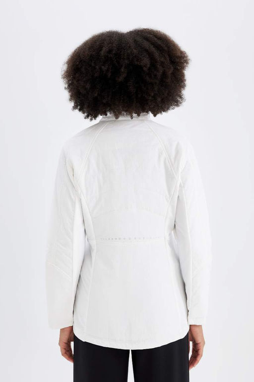 Водоотталкивающее пальто приталенного кроя DeFactoFit с капюшоном  фото 10