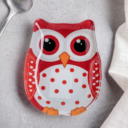 Соусник стеклянный Доляна Совунья, 45мл, 1081,5 см, цвет красный  фото 2