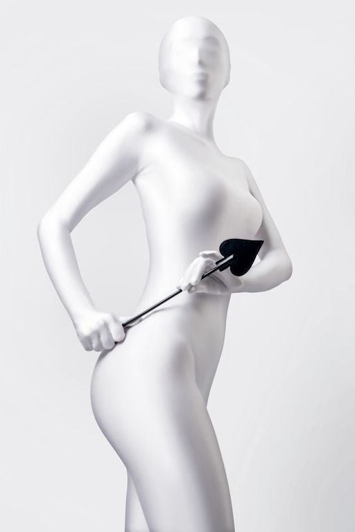 Стек Anonymo #0007, PU кожа, черный, 36 см