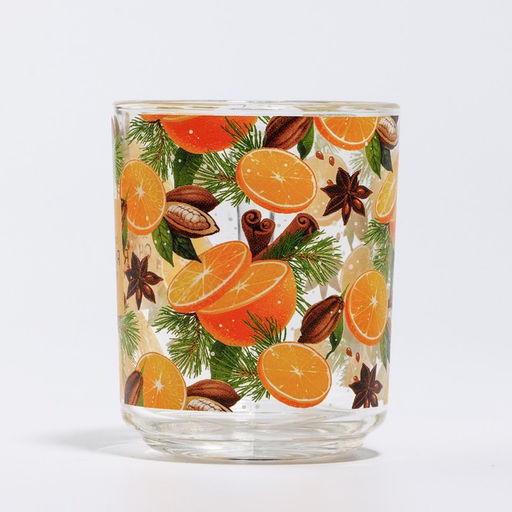 Кружка стеклянная новогодняя «Глинтвейн», 200 мл