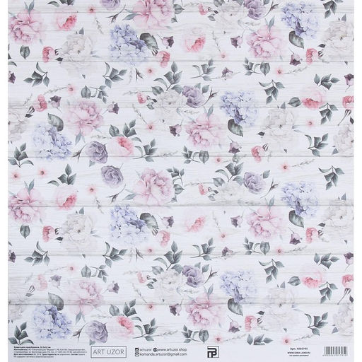 Цена за 10 шт. Бумага для скрапбукинга Нежный возраст, 30.5?32 см, 190 гм