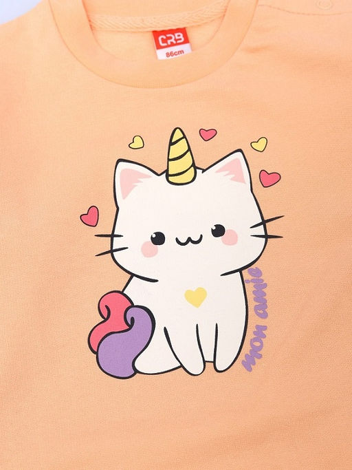 CRB wear / CSBG 90291-47-434 Комплект для девочки (толстовка, брюки),персиковый/Ex.Cherubino  фото 5